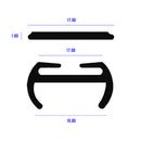 Durable Beige PVC Caravan Door Aperture Section With Insert Strip