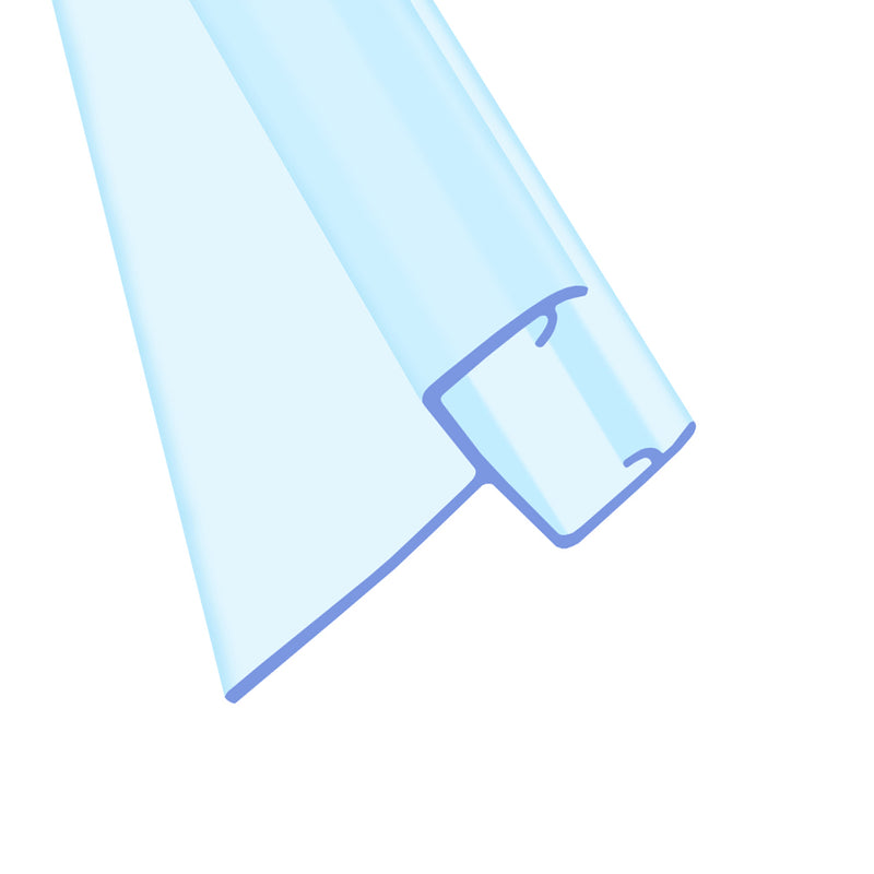 Tapered Shower Seal for Uneven Gaps – 90cm Length, Fits 8mm Glass