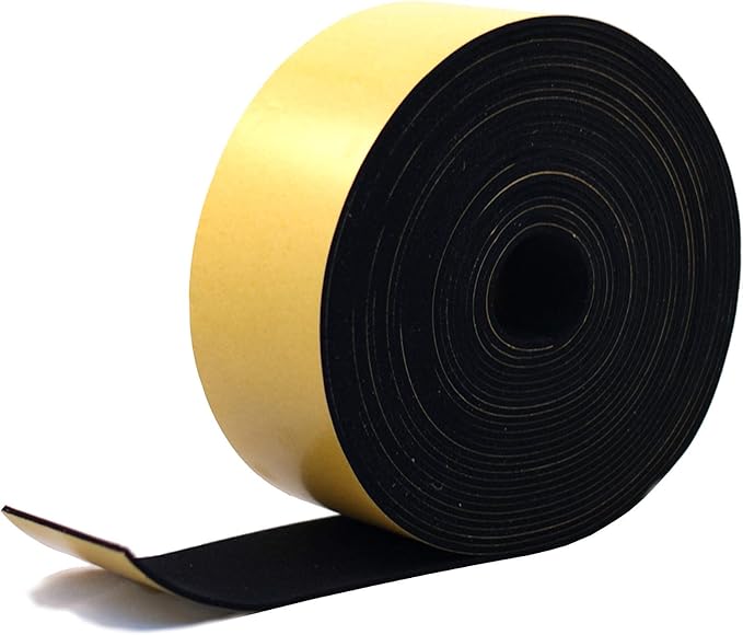 High-Quality Self-Adhesive 2mm EPDM Neoprene Sponge Strip - 10m Long