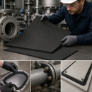 Viton Sponge Rubber Sheet 1422mm x 710mm x 3.18mm for Industrial Applications