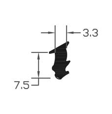 Heavy Duty Black TPE Wedge Gasket Seal For Industrial Applications - 150m