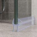 Rigid PVC Shower Screen Seal for Straight Glass (Various Lengths)