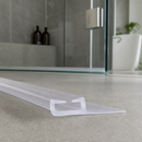 Bifold Shower Screen Seal in Clear Soft PVC for Bathrooms (900mm or 2000mm)