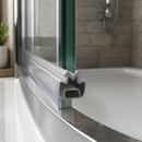 Magnetic Shower Screen Seal in Soft PVC for Quadrant Enclosures (Length 2000mm)
