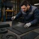 Flame Retardant Solid Neoprene NBR Rubber Sheet for Safe Applications