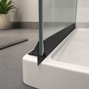 Black Shower Screen Seal for 4-6mm Glass, Ideal for Bath & Shower Screens (Various Lengths)
