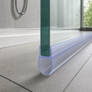 Clear Rigid PVC Shower Screen Seal for Straight Glass (800mm to 2500mm)