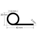 Grey Silicone Rubber P Section