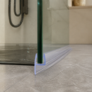 Straight Fin Shower Seal for 10-12mm Glass, Ideal for Bath Screens & Shower Doors