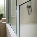 White PVC Bi-Fold Shower Seal for Bath Screens (900mm or 2000mm)