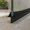 High Quality Black Shower Screen Seal for Straight Glass (Length Options Available)