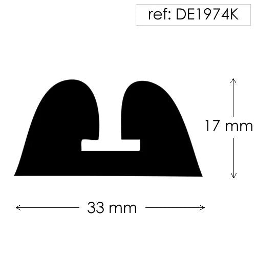 Solid Double D Fender With Metal Insert - 30M Coil