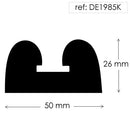 Solid Double D Fender With Metal Insert