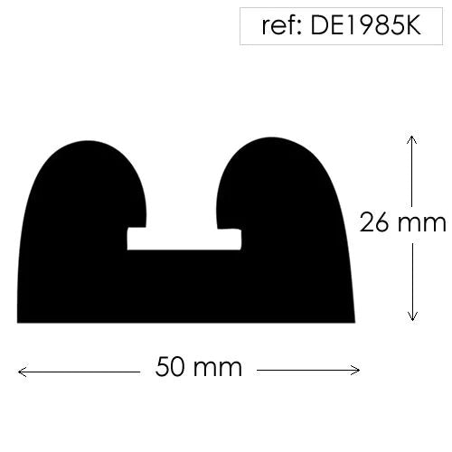 Solid Double D Fender With Metal Insert