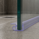 High Quality Rigid PVC Shower Screen Seal for Straight Glass (Lengths of 800mm to 2000mm)