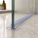 High-Quality Rigid PVC Shower Screen Seal for Straight Glass (Lengths of 800mm, 900mm, 1400mm, and 2000mm)