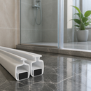 Magnetic Shower Screen Seal in Soft PVC for Easy Installation (Pair, 2000mm)