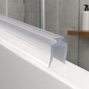 Soft PVC Shower Seal T Piece 7mm for Bath Screens & Shower Doors