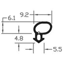 High Performance UPVC Black TPE Bubble Gasket Seals - 200m