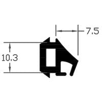 Industrial Quality TPE Rubber Bifold Door Seal Gasket - 100m