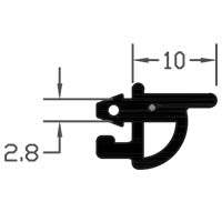 Premium Quality Black TPE Rubber Bifold Door Seal Gasket - 150m