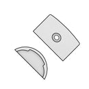 Durable and Polished End Cap for 28.5mm x 14.8mm Fendering