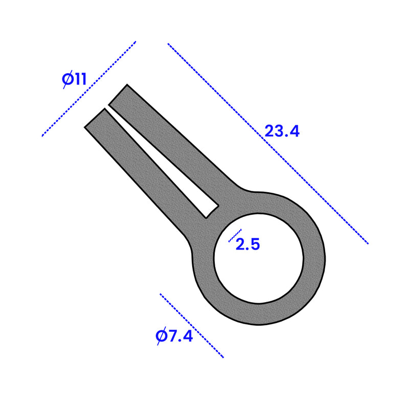 Versatile U Channel Seal with 11mm Bulb 2.5mm Panel Fit - 30m Coil