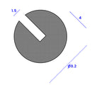 EPDM 9.2mm Round Bead with 1.5mm Gap – Versatile Sealing Solution