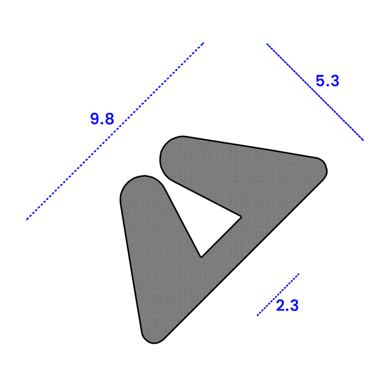 Multi-Purpose Triangular Edge Seal - 9.8mm Width, 5.3mm Height