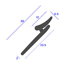 28mm x 6.5mm Jaguar E Type Rear Bumper Seal – Sold Per Metre