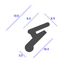 High-Quality Rubber Seal for Jaguar Front Bumpers