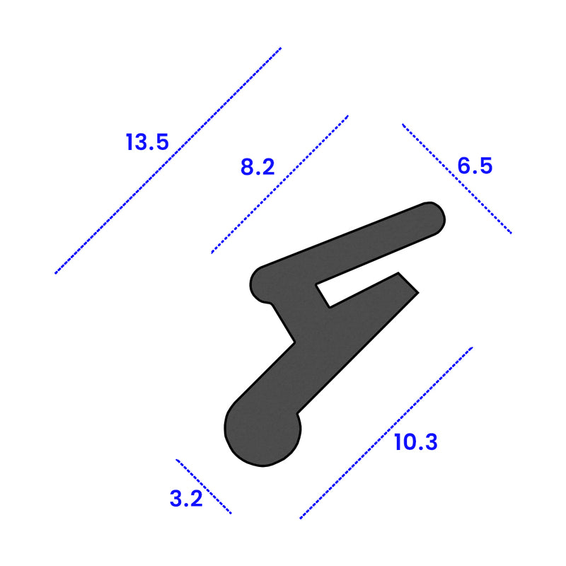 High-Quality Rubber Seal for Jaguar Front Bumpers