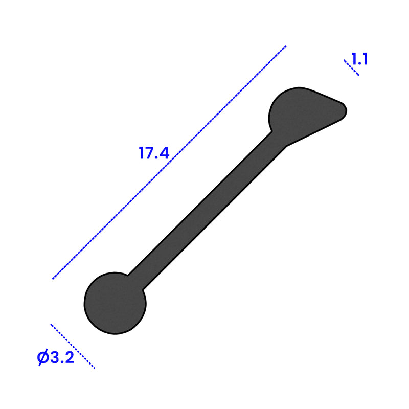 Jaguar E Type Headlamp Seal 17.4mm x 3.2mm - Sold Per Metre