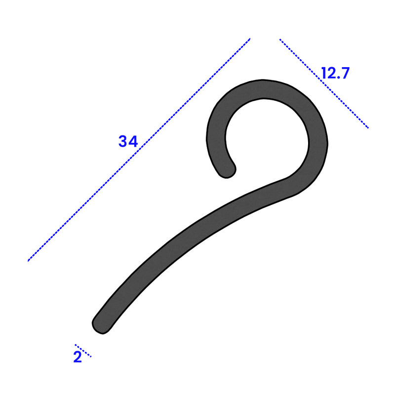 Versatile 34mm x 12.7mm Rubber Seal for Automotive and Industrial Use