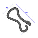 High-Quality Mini Wheel Arch Trim – 7.3mm x 14.3mm  - Per Metre