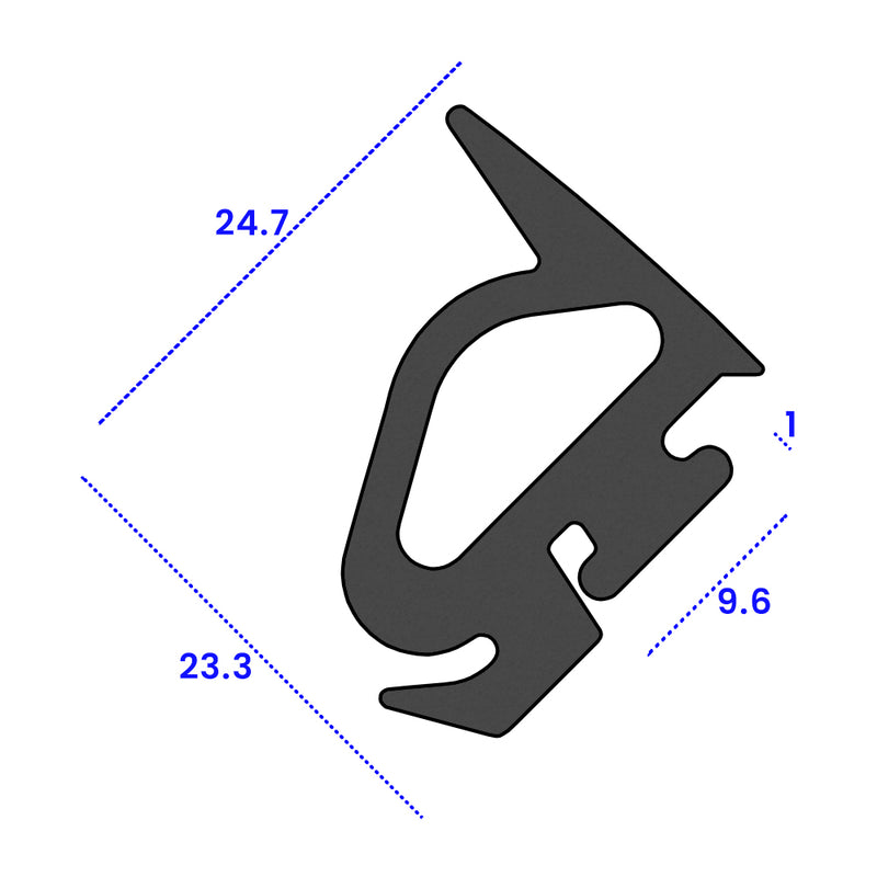 EPDM Channel Seal for MG Roadster – Ideal for Classic and Modern Vehicles