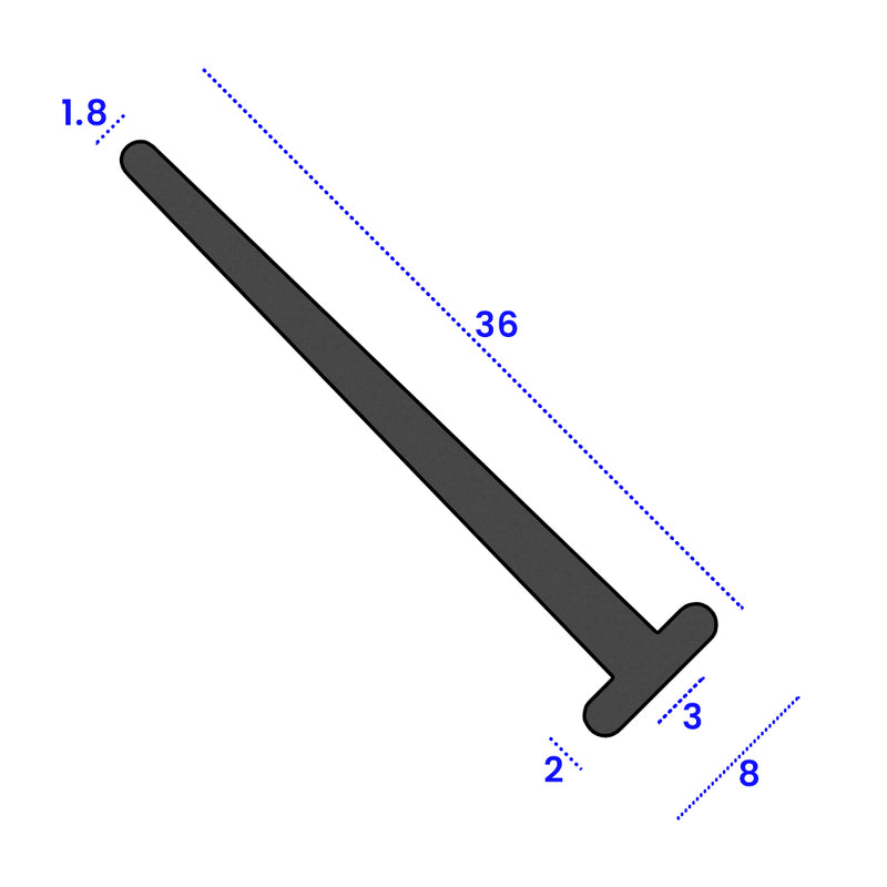 MG Windscreen Seal with EPDM Rubber – 36mm T-Profile for Automotive & Industrial Use