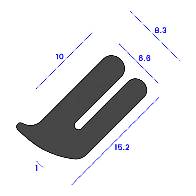 Morris Minor Boot Rubber Seal 8.3mm x 15.2mm - Sold Per Metre