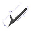 High-Quality Morris Van to Body Cab Seal 3.65m Length - 10Pcs