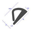 High-Performance EPDM Rubber Seal Morris 1000 Bottom Door Application