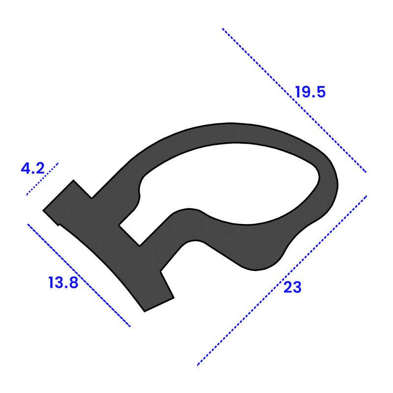 EPDM Triumph Stag Hood Seal – High-Quality Automotive Rubber Per Metre