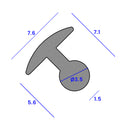 High-Quality Chrome Windscreen Filler Strip for Triumph Toledo & Herald Models