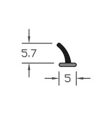 High Performance TPE Black Flipper Gasket Weatherproof Sealing Strip - 250m