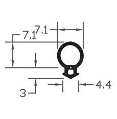 Industrial Grade Bubble Gasket Sealing Solution For Doors & Windows - 250m