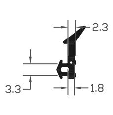 Industrial Quality TPE Black E-Gasket Seal For Household Use - 200m