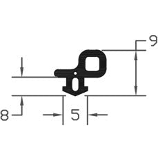 High Performance Black TPE Bubble Gasket Seal - 200m