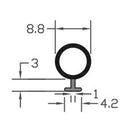 Highly-Durable Aluminium Black TPE Bubble Gasket Seals - 100m