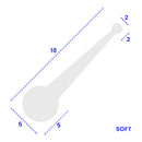 Soft PVC Shower Seal for Bath Screens & Shower Doors (1000mm)