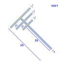 Clear Soft PVC Shower Seal for Bath & Shower Screens (1000mm)
