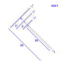 Soft PVC Shower Seal for Bath Screens & Doors (1000mm or 2000mm)